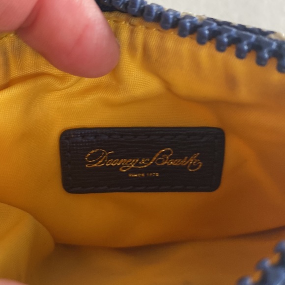 Dooney and Bourke Keychain Wristlet Navy/White - Picture 7 of 10